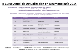 Curso de actualizacion en neumonologia.
