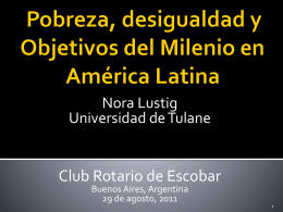 Diapositiva 1 - Nora Lustig CV Nora Lustig