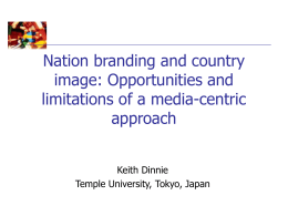 Chapter 2: Nation-brand identity, image and positioning