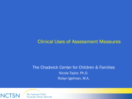 Network Meeting Clinical Uses of Assessment Measures