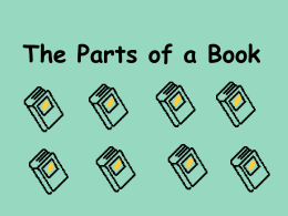 Parts of A Book - BookDivas