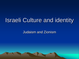 Israeli Culture and Identity