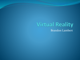 Virtual Reality - University of Wisconsin