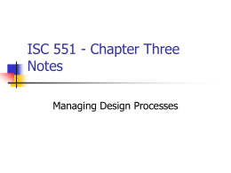 ISC 551 - Notes on Shneiderman