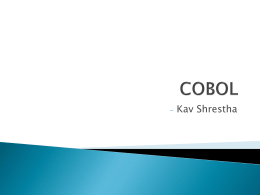 COBOL - grothoff.org