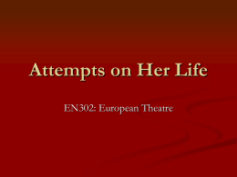 Attempts on Her Life - University of Warwick