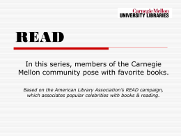 READ - Carnegie Mellon University