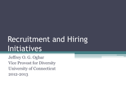 Recruitment and Hiring Initiatives
