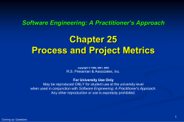Transparency Masters for Software Engineering: A