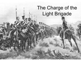 The Charge of the Light Brigade - School