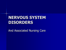 NERVOUS SYSTEM DISORDERS