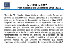 Ley 1151 de 2007 Plan nacional de Desarrollo 2006-2010
