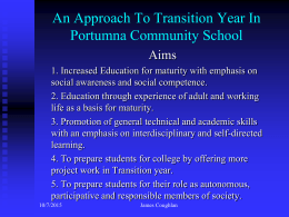 An Approach To Transition Year In Portumna Community …