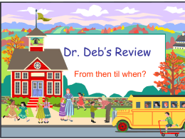 Dr. Deb’s Review
