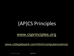 APCS Principles - Duke Computer Science