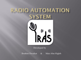 Radio Automation System - An