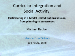 Curricular Integration and Social Activity: Participating