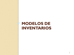 Modelos de inventarios