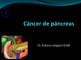 Cancer de pancreas Generalidades