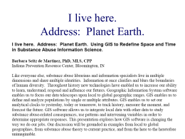Planet Earth” - Indiana Prevention Resource Center