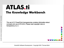 ATLAS.ti Teachware