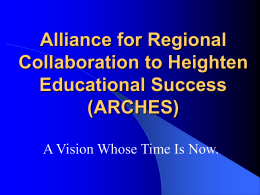 Developing an Alliance for Regional Collaboration