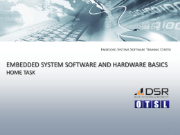 Embedded System Software Basics Home Task