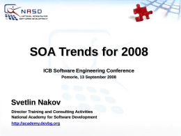 SOA Trends - 2008