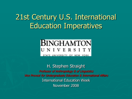 21st Century US International Educ Imperatives