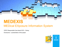 Medexis slide pack EN - Cefic | European Chemical Industry