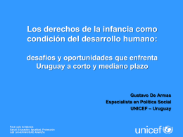 El trabajo de UNICEF en Uruguay