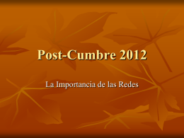 Post-Cumbre 2012