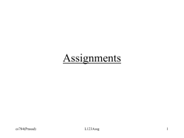 Assignments - Wright State University