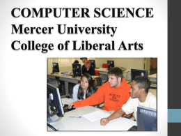 COMPUTER SCIENCE at Mercer University