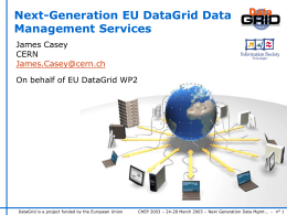Next-Generation EU DataGrid Data Management Services
