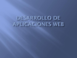 Desarrollo de aplicaciones web