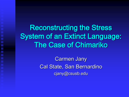 Chimariko in Areal and Typological Perspective