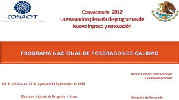 Diapositiva 1 - Sistema de Consultas PNPC