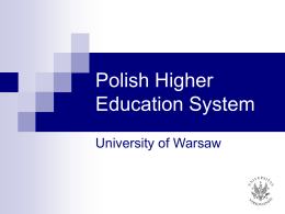 Polish Higher Education System