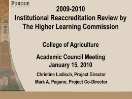 Agriculture Academic Council