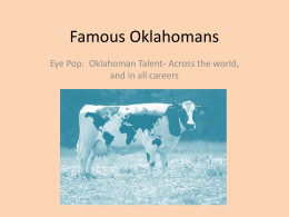 Famous Oklahomans - Tulsa Public Schools