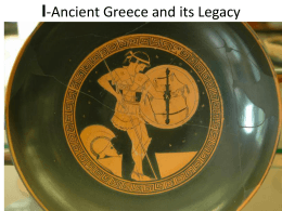 Ancian Greece and its Legacy - Fairfield