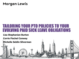 Tailoring YOUR PTO Policies to Your Evolving Paid Sick