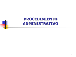 Acto y Procedimiento Administrativo