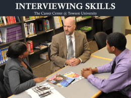STRATEGIES FOR SUCCESSFUL INTERVIEWS