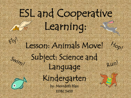 ESL and Cooperative Learning: Animals Lesson