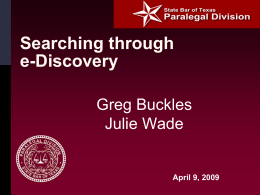 Searching through e-Discovery - Reason-eD