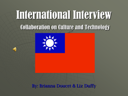 International Interview Collaboration on Culture and