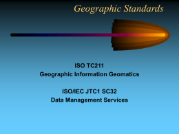GEOPLAN STUDY - Metadata Standards
