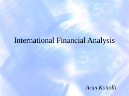 International Financial Analysis
